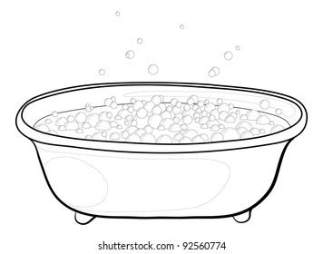 443 Bath Tub Outlined White Drawing Images, Stock Photos & Vectors | Shutterstock