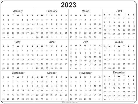 Free Annual Calendar 2023 – Get Calendar 2023 Update