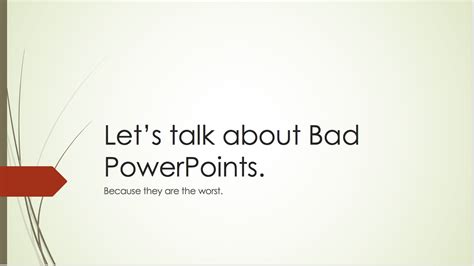 The World's Worst PowerPoint — Carolyn E. Holmes, Ph.D. / Bad PowerPoint Examples You Should ...