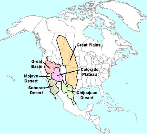 Geology Cafe.com | Desert map, Historical maps, Us geography