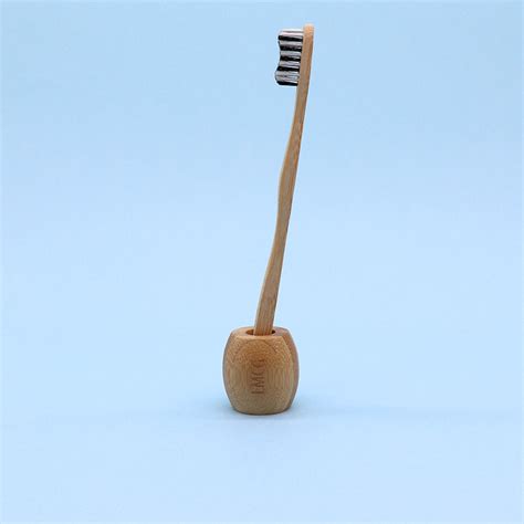 Bamboo Toothbrush Holder - Let's Make Cyprus Green