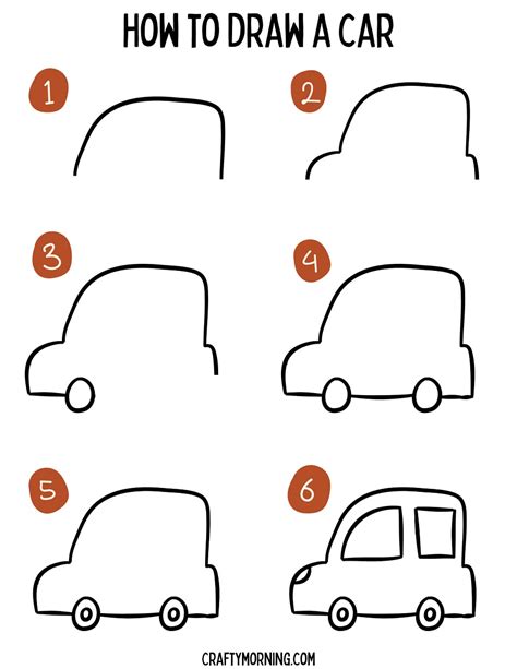 How to Draw a Car (Easy Step by Step) - Crafty Morning