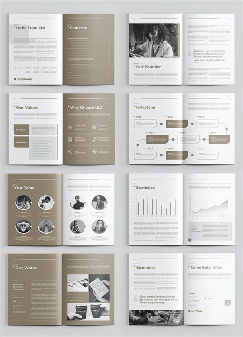 Company Profile Template InDesign | Booklet design layout, Company profile design templates ...