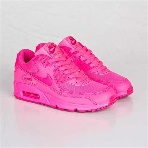 Very Cheap Nike Air Max 90 2007 GS Womens Hyper Pink/Vivid Pink 345017-601 Casual Shoes Deals