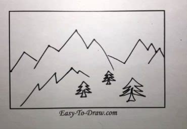 How to draw cartoon SNOWY MOUNTAINS (icebergs) for kids » Easy-To-Draw.com