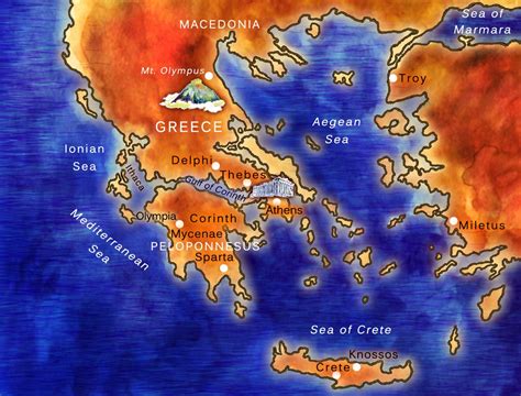 Ancient Greece Map/are You Teaching About Ancient Greece or About Greek Mythologyget This ...