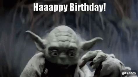 Happy Birthday Yoda GIF - Happy Birthday Yoda Star Wars - Discover & Share GIFs