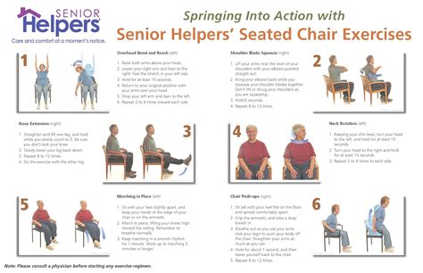 Printable Chair Exercises For Seniors With Pictures Pdf