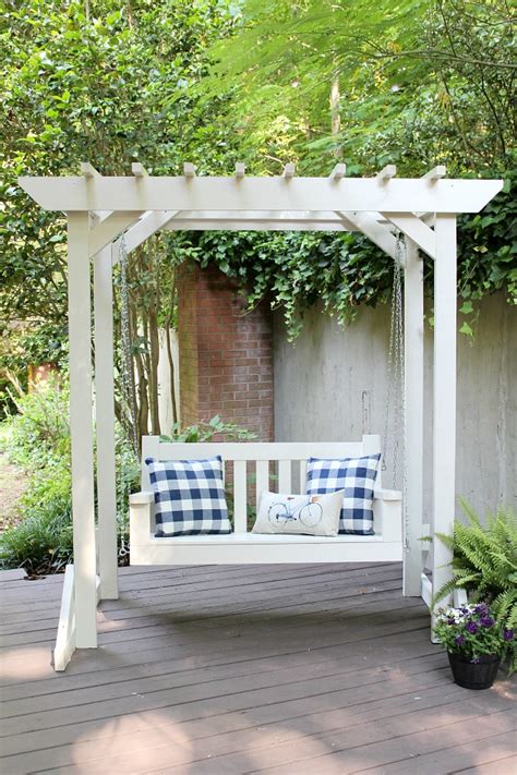 DIY Porch Swing & Pergola - Sincerely, Marie Designs