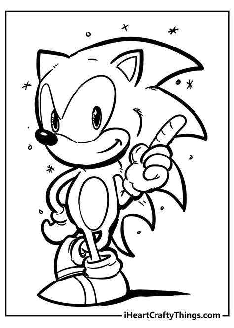 Sonic Printable Coloring Page