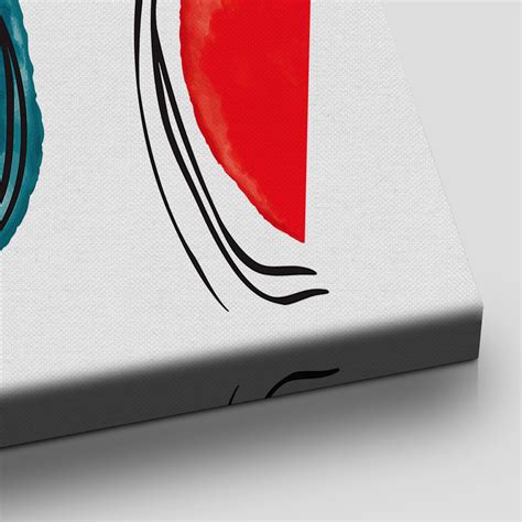 Red Abstract Art Print Canvas | by Stunning Canvas Prints