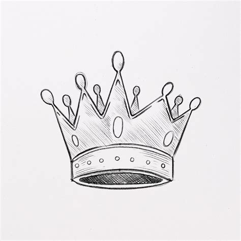 How to Draw a Crown (easy step by step) 👑