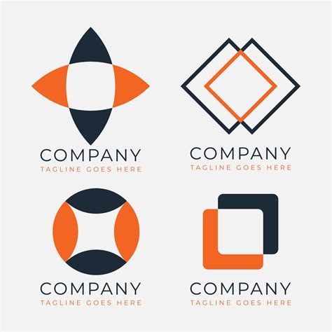 Free vector company logo set design ideas 22694325 Vector Art at Vecteezy