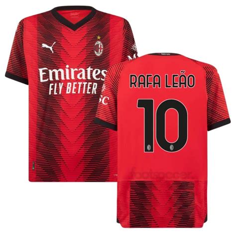 AC Milan Home Shirt 2023 2024 Rafa Leao | Foot Soccer Pro