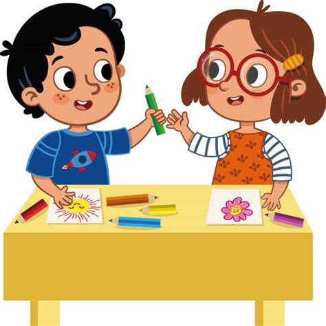 Children Sharing Illustrations, Royalty-Free Vector Graphics & Clip Art - iStock