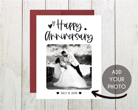 Personalized Wedding Anniversary Card Happy Anniversary Card - Etsy Australia