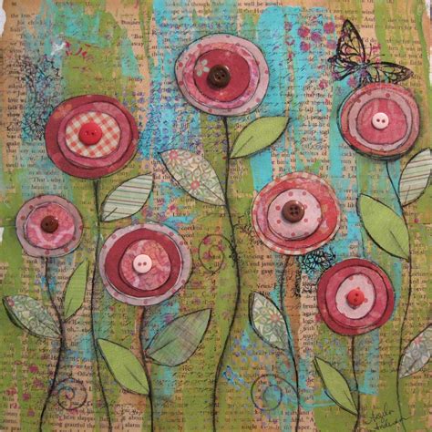 Angela Anderson Art Blog: Mixed Media Poppies