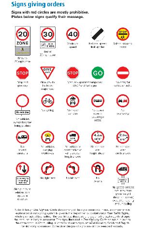 Traffic Signs (PDF) | My Theory Test