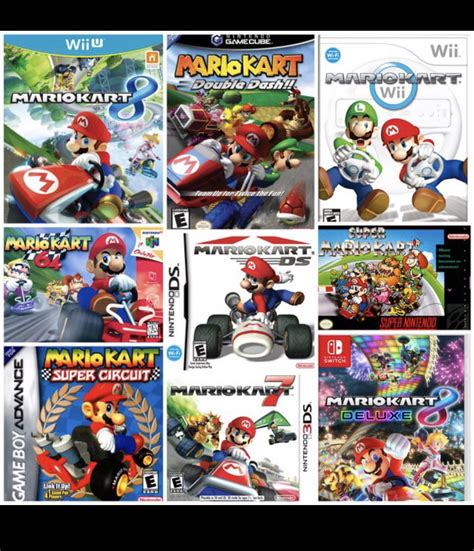 Mario Kart Double Dash , Mario Kart 64 and Mario Kart Super circuit for Nintendo ...