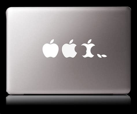 Mac Evolution White Vinyl sticker Macbook laptop decal