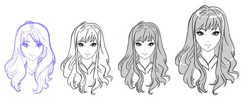 How To Draw Anime Hair Female