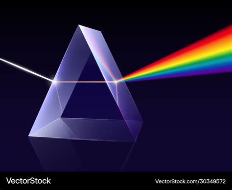 Prism light spectrum composition Royalty Free Vector Image