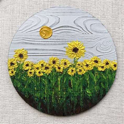 Simple Sunflower Painting Ideas - SUNFLOWER