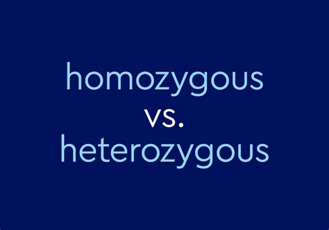 "Homozygous" Vs. "Heterozygous" – What's The Difference? | Dictionary.com