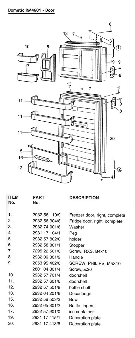 Dometic Fridge Freezer Spare Parts | Reviewmotors.co