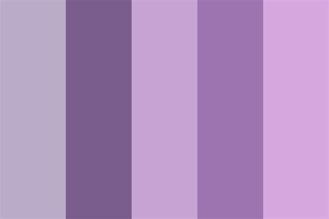 Five Shades of Purple Color Palette