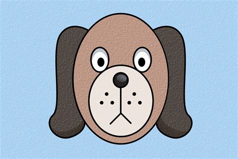 Simple Dog Face Drawing at GetDrawings | Free download