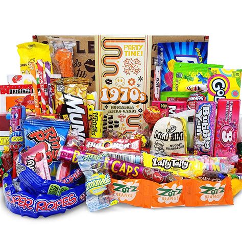 VINTAGE CANDY CO. 1970s RETRO CANDY GIFT BOX - 70s Nostalgia Candies - Flashback SEVENTIES Fun ...