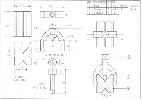 ARC :: Engineering Drawing - Item and Assembly Drawings - Bailey