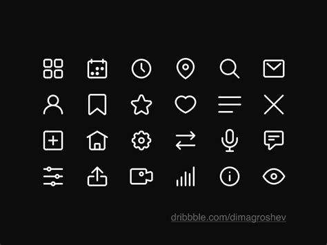 Minimalistic Icon Set | Freebie | Figma