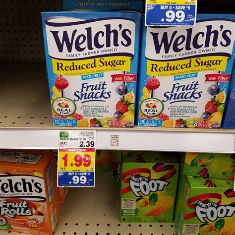 Welch's Fruit Snacks just $.49 - Kroger Couponing