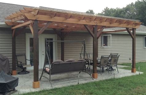 Covered Pergola Plans 12x24' Build DIY Outside Patio Wood - Etsy