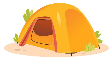 Camping tent. Cartoon vector illustration. 22182853 Vector Art at Vecteezy