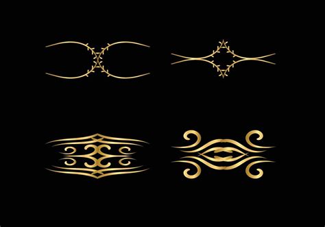 Gold Decorative Lines Vector Art, Icons, and Graphics for Free Download