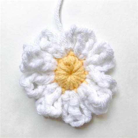 Crochet Daisy Pattern Crochet Flower Applique - Etsy