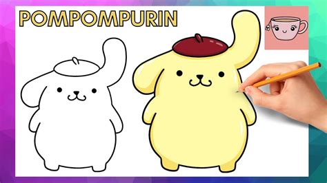 How To Draw Pompompurin | Sanrio | Cute Easy Step By Step Drawing Tutorial - YouTube