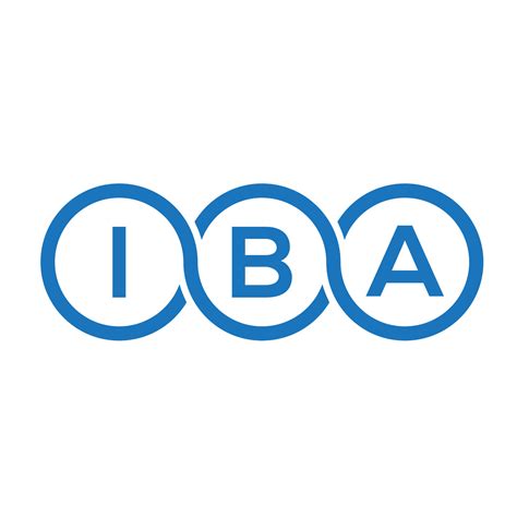 IBA letter logo design on white background. IBA creative initials letter logo concept. IBA ...