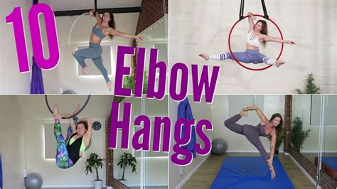 10 Aerial Hoop Elbow Hangs