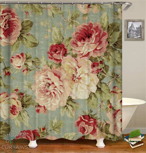 Shower Curtains of Shabby Chic Floral – Shower of Curtains