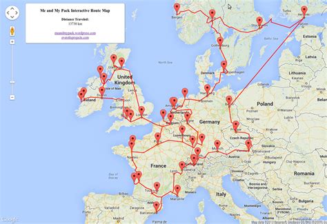 An Interactive Route Map for my Travel Blog | Everett’s Projects