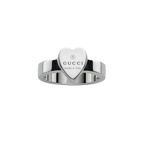 Gucci Trademark Heart Silver Ring – Bailey's Fine Jewelry