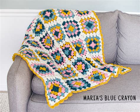 Crochet Blanket / Crochet Throw / Granny Square / Lap Blanket / Crochet Afghan / Granny Square ...