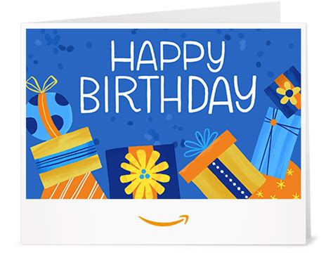 Amazon.com: Amazon Gift Card - Print - Happy Birthday Presents Print-at-Home: Gift Cards