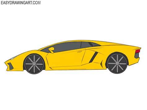 Lamborghini Drawing Outline