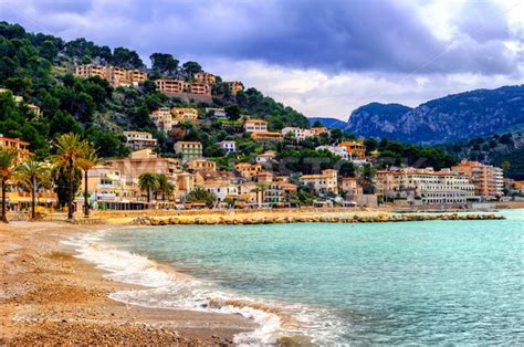 Port de Soller sand beach, Mallorca, Spain - GlobePhotos - royalty free stock images