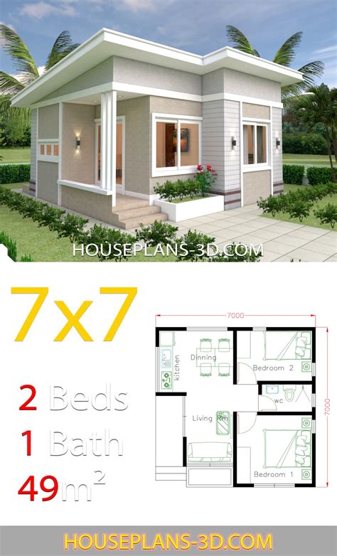 Large Cost Small Simple 2 Bedroom House Plans Most Popular – New Home Floor Plans